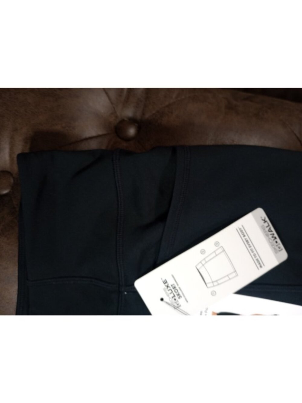 SKECHERS Womens Active GoLuxe GoWalk Side Pockets Skort Skirt Black XL New - Picture 2 of 6